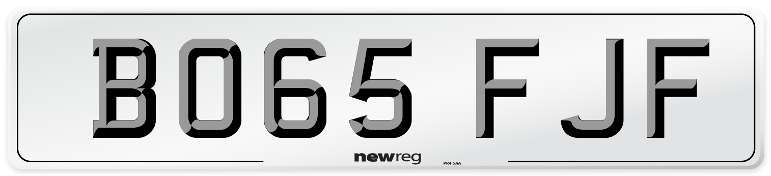 BO65 FJF Number Plate from New Reg